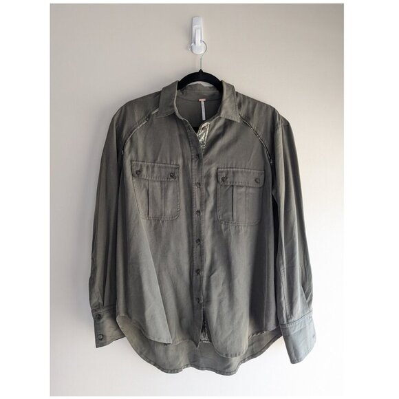 Free People Off Campus Button Down Top - Picture 7 of 16